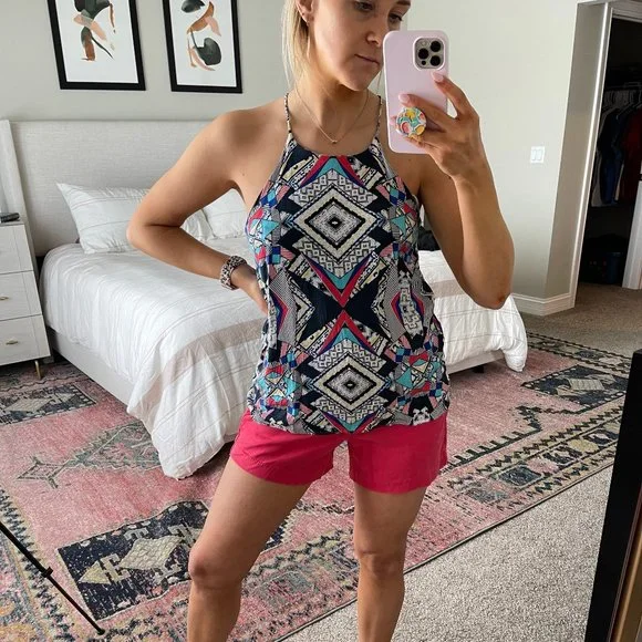 Aztec Pattern Tank Top - Picture 2 of 4